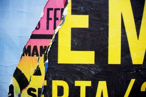 Background with different typography